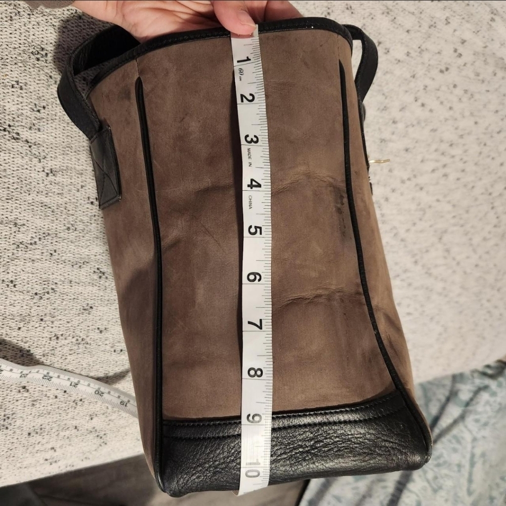 Vintage Dooney And BourkeSuede And Leather Tote - Picture 11 of 11